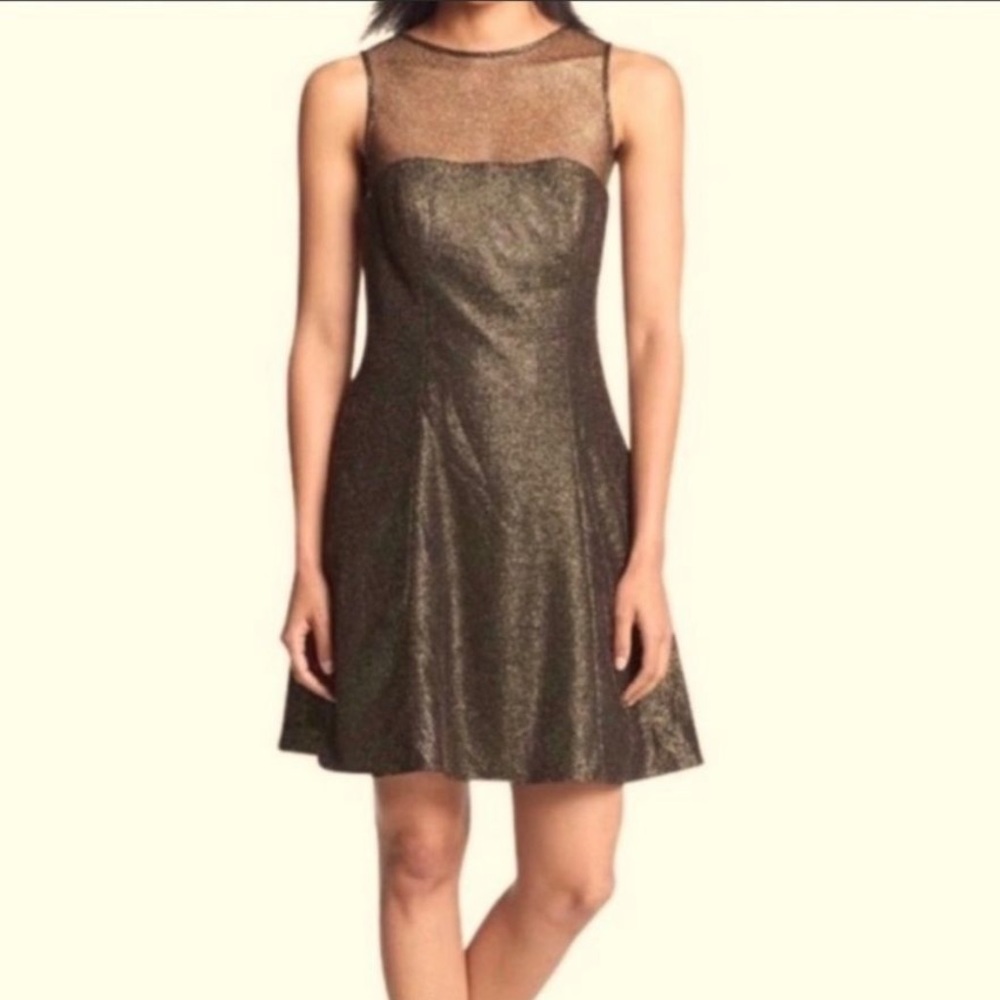 Aidan by Aidan Mattox Metallic Dress Size 0